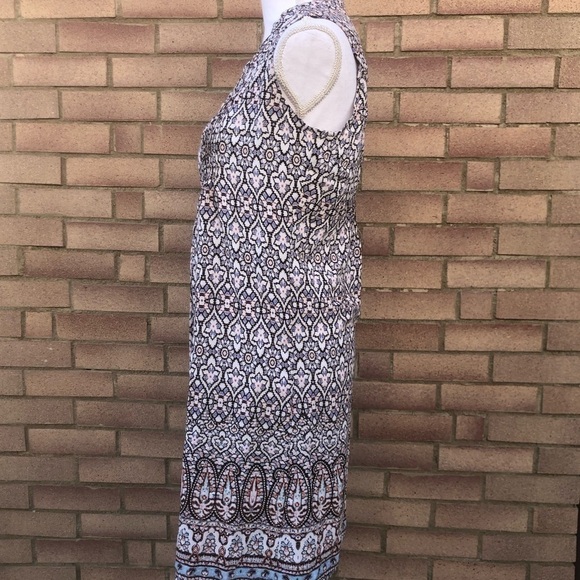 Hope & Harlow Sleeveless Boho Print Dress - Picture 3 of 10